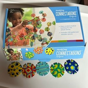 HearthSong Connectagons Original 240 Patterned Pieces Used V Good Condition